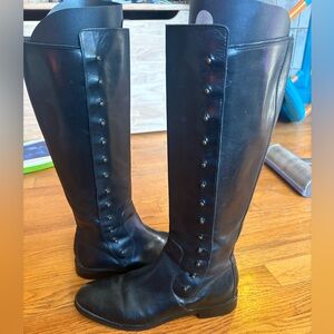 Cole Haan Black Studded Tall Boots